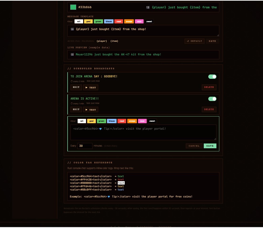Broadcast tab with message templates, scheduled broadcasts and color tags